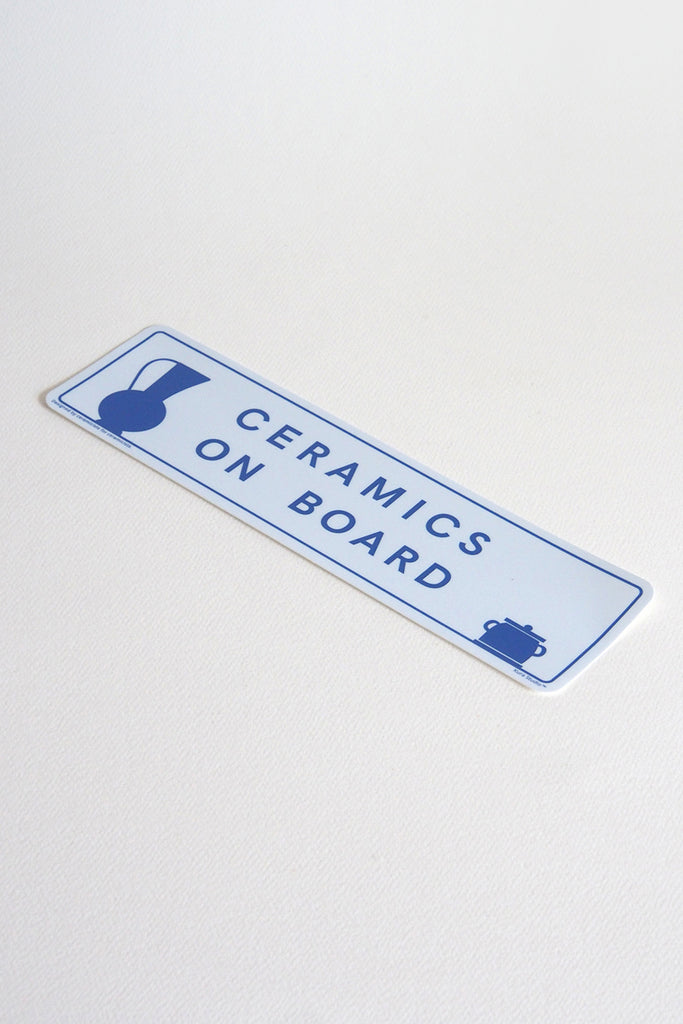 Ceramics on Board Bumper Sticker - Kura Studio