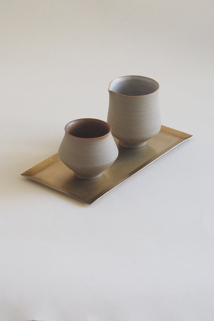 Fog Linen Work - Brass Rectangle Tray - Kura Studio