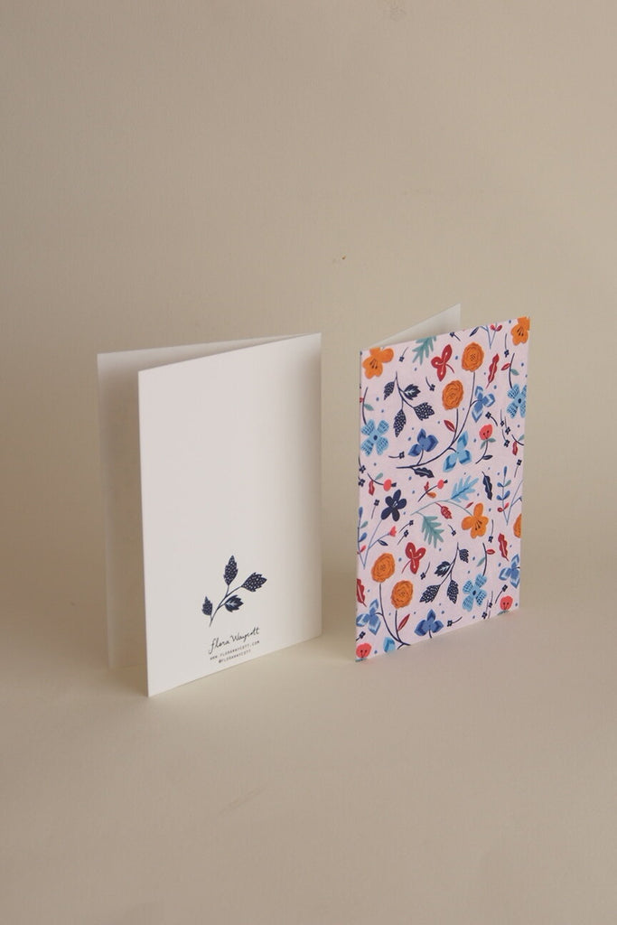 Flora Waycott Card - Lilac - Kura Studio
