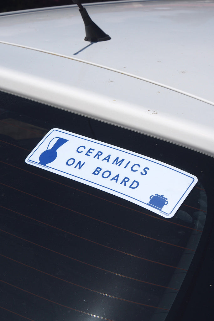 Ceramics on Board Bumper Sticker