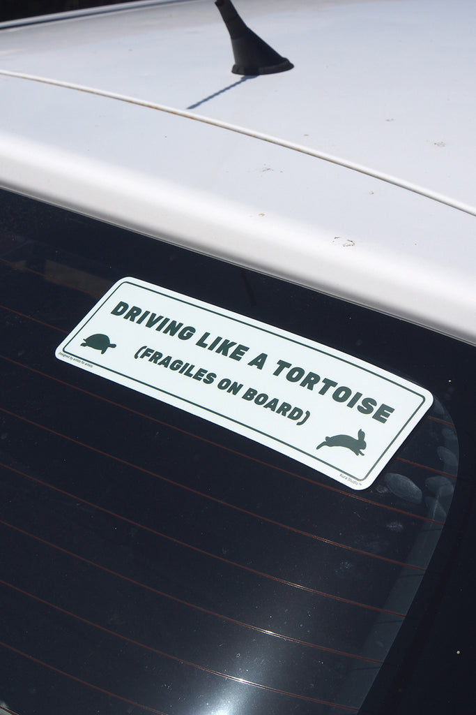 Driving Like a Tortoise Bumper Sticker - Kura Studio