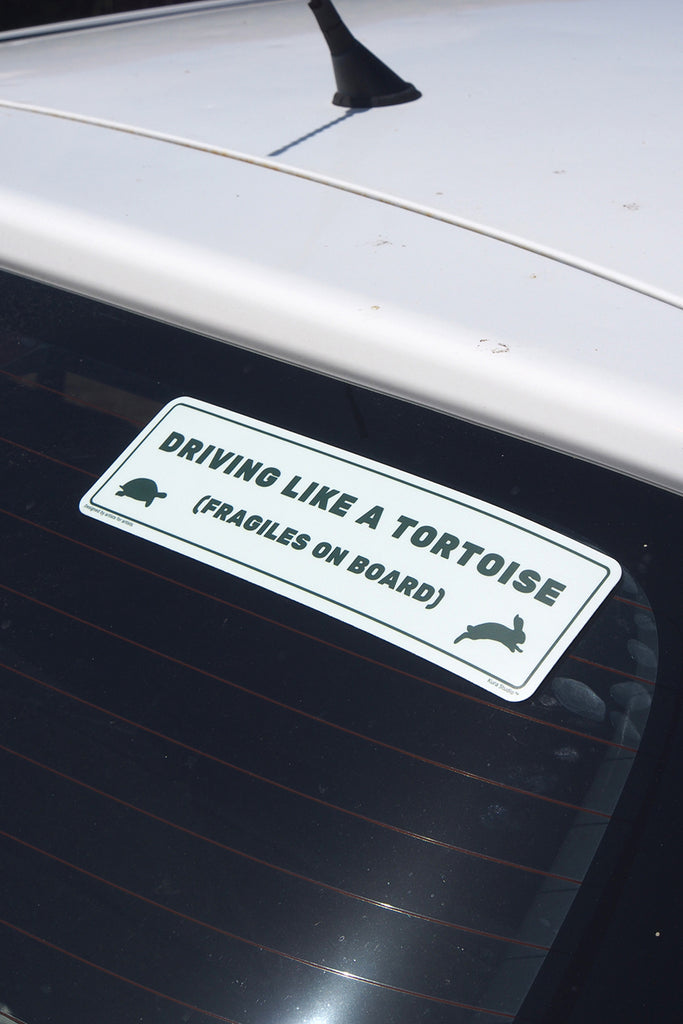 Driving Like a Tortoise Bumper Sticker | Kura Studio