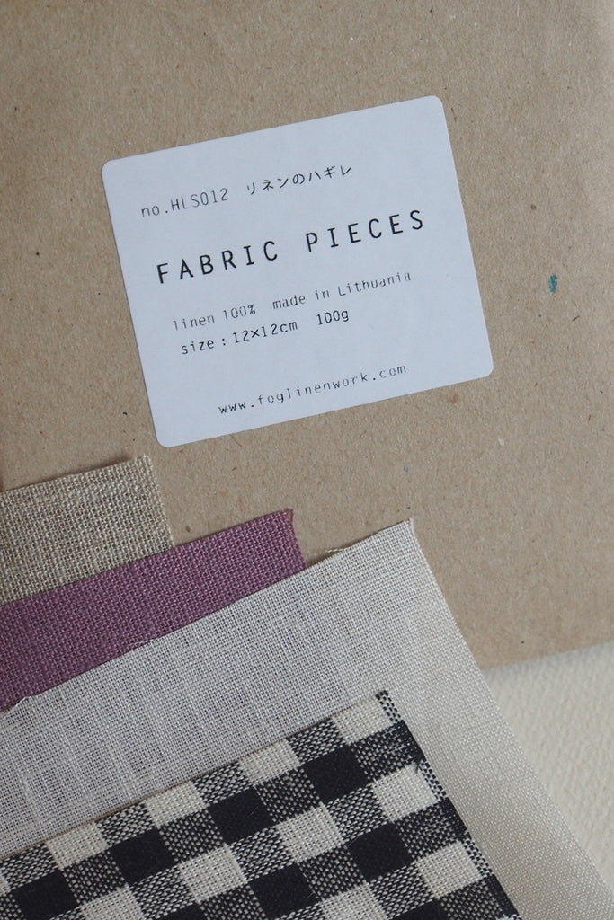 Fog Linen Work - Small Fabric Remnants 100g - Kura Studio