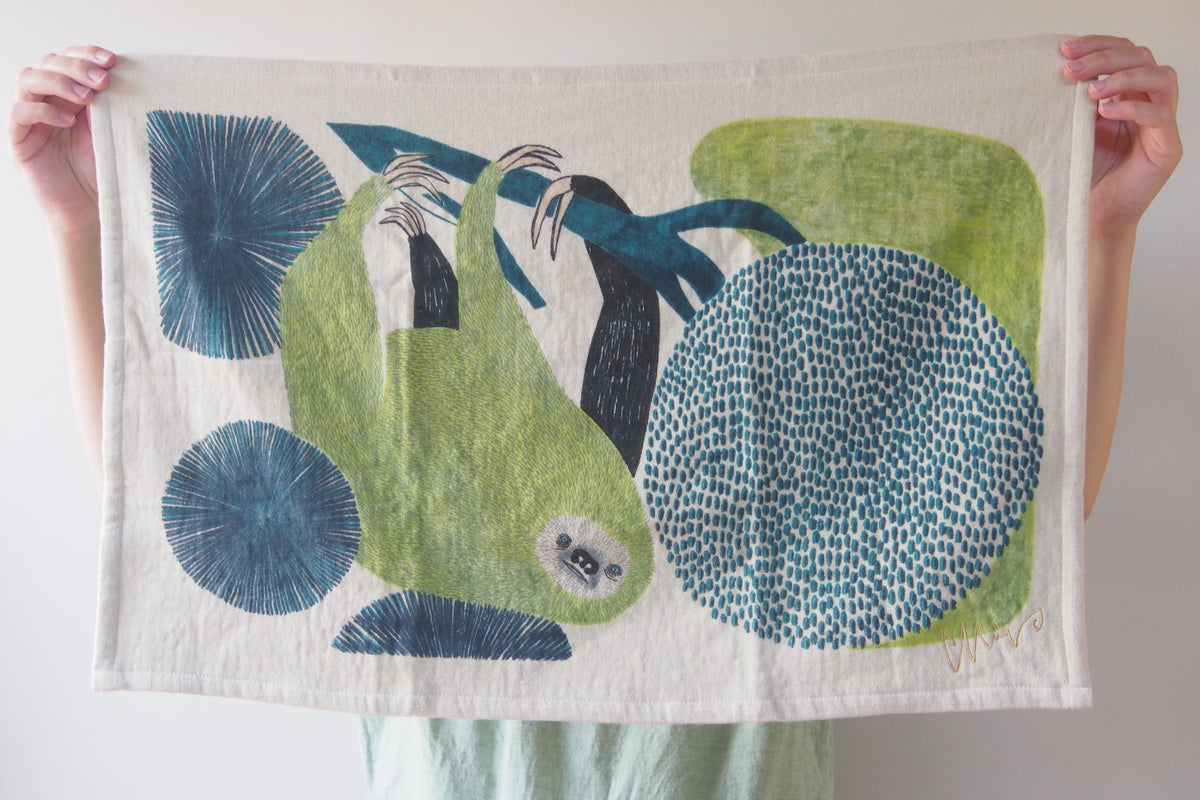 Morita MiW Imabari Hand Towel - Sloth | Kura Studio