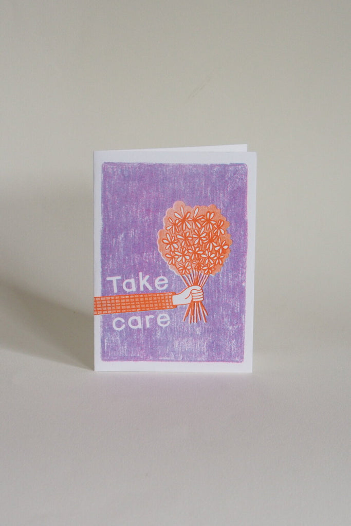 Neighbourhood Press Greeting Card - Take Care - Kura Studio