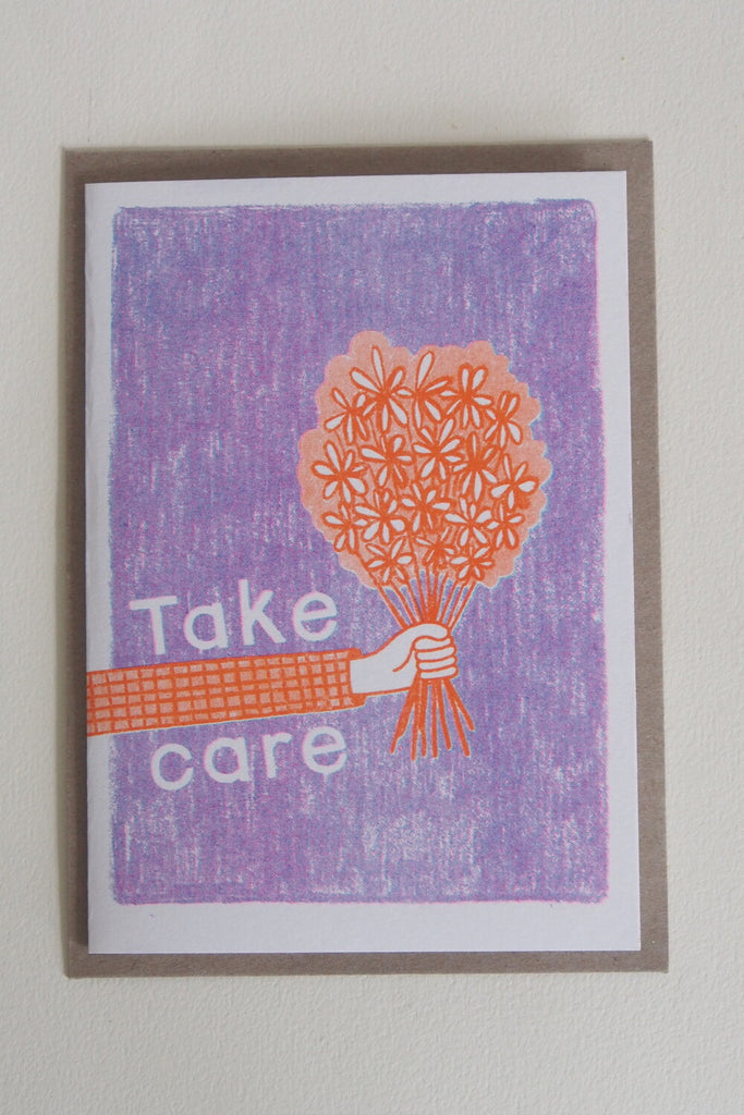 Neighbourhood Press Greeting Card - Take Care - Kura Studio