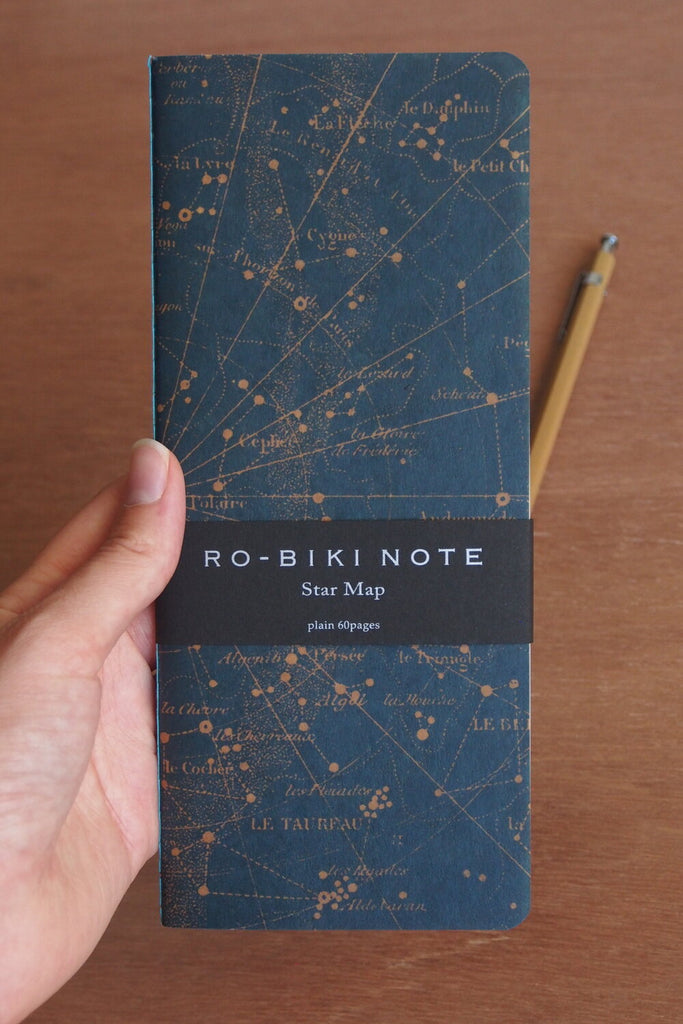 Ro-Biki Notebook - Stars (blank) - Kura Studio