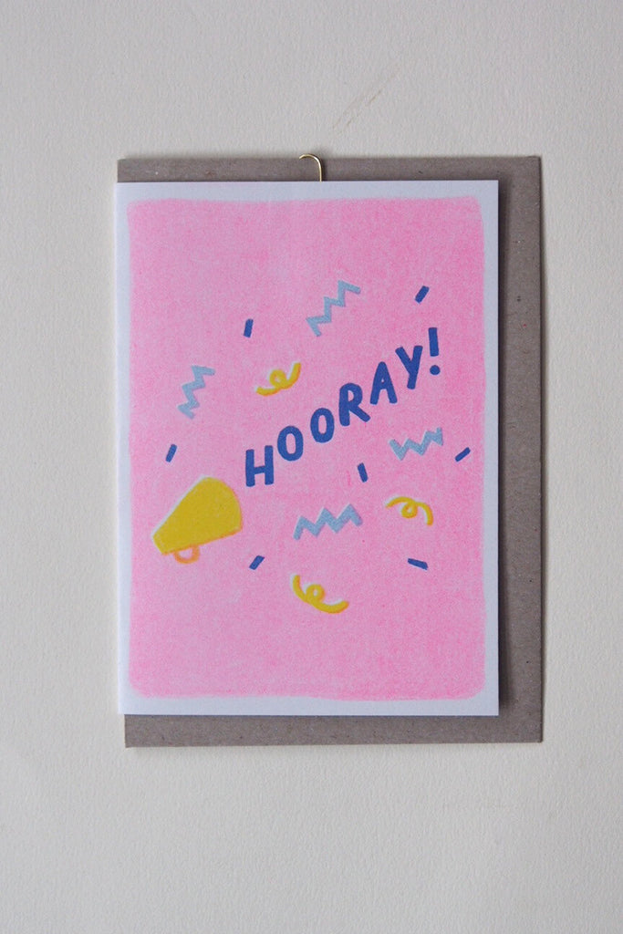 Neighbourhood Press Greeting Card - Hooray! - Kura Studio