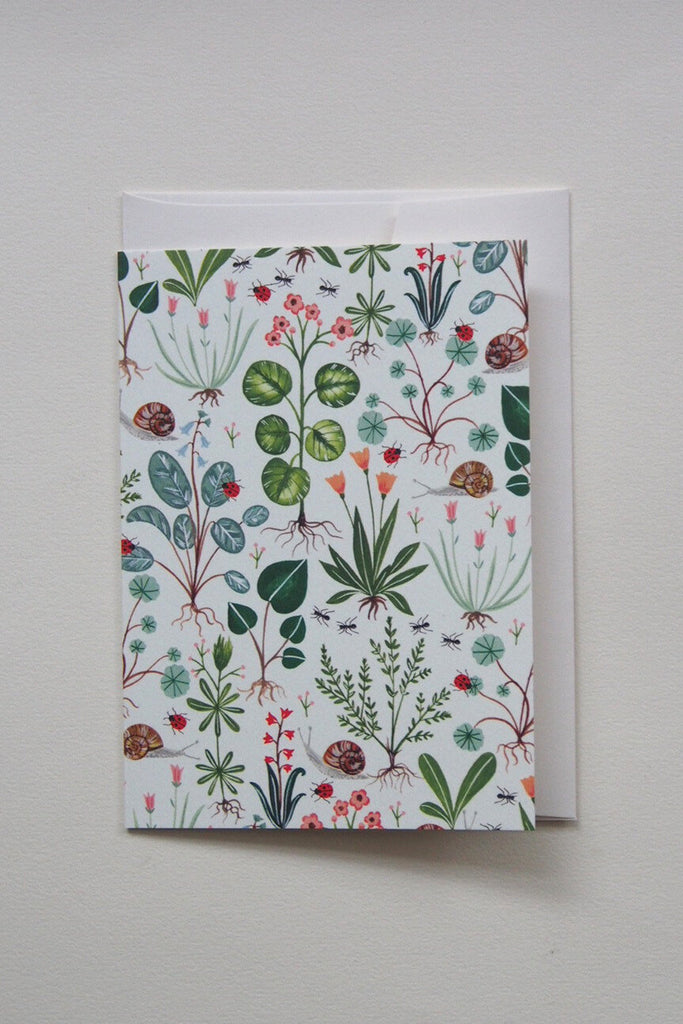 Flora Waycott Card - Green Botanical - Kura Studio
